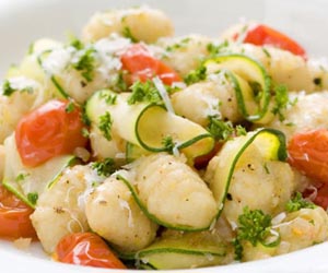 Gnocchi with Zucchini Ribbons & Parsley Brown Butter