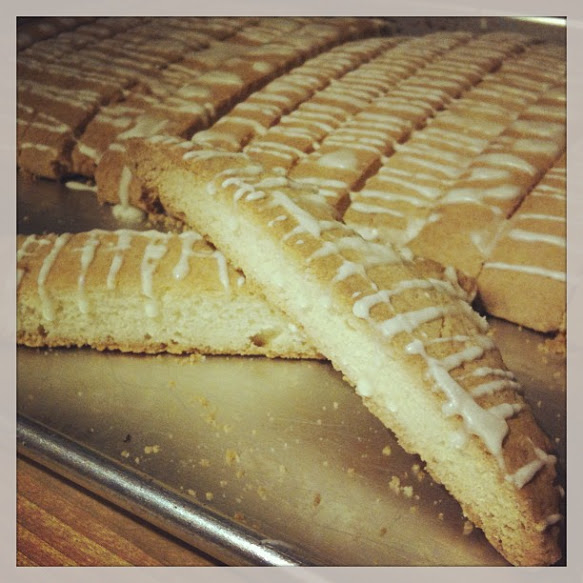 Eggnog Biscotti I made for Christmas gift giving a year ago.